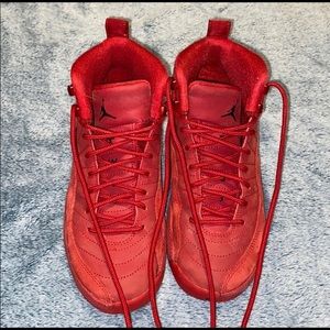 Red jordan shoes